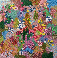 Maseerah Abdul Razzaque, 36 x 36 Inch, Glitter and Oil on Canvas, AC-MARZK-001 Maseerah Abdul Razzaque, 36 x 36 Inch, Glitter and Oil on Canvas, AC-MARZK-001